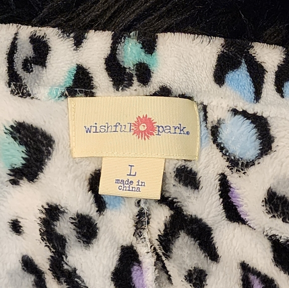 Animal Print Fleece Pajama Pants Women's Size Large - Picture 5 of 5